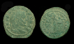 Severus II, as Caesar, Follis, Mars and Trophy reverse, Scarce!